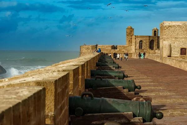 Fas Essaouira Kasbah Karesi Yüzyıldan Kalma Topçu Platformu — Stok fotoğraf