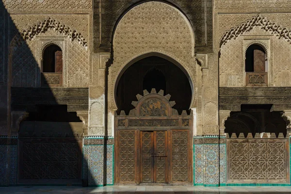 Μαρόκο Φεζ Medersa Bou Ινανία Χτίστηκε Μεταξύ 1350 Και 1355 — Φωτογραφία Αρχείου