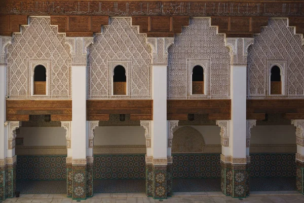 Kuzey Afrika. Fas 'ta. Marakeş. Madrasa Ben Youssef. Fas 'ın en büyük ve en önemli medresesi.
