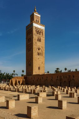 Kuzey Afrika. Fas 'ta. Marakeş. Koutoubia Camii.