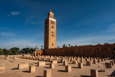 Kuzey Afrika. Fas 'ta. Marakeş. Koutoubia Camii.