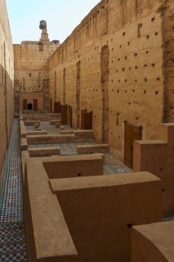 Kuzey Afrika. Morroco. Marakeş. El Badi Sarayı 16. yüzyılın sonunda Sultan Ahmed el-Mansour tarafından yaptırıldı.
