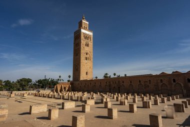 Kuzey Afrika. Fas 'ta. Marakeş. Koutoubia Camii.