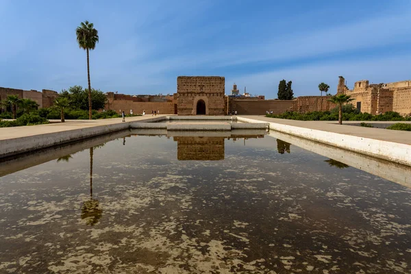 Kuzey Afrika. Morroco. Marakeş. El Badi Sarayı 16. yüzyılın sonunda Sultan Ahmed el-Mansour tarafından yaptırıldı.