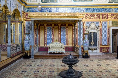 Hindi. İstanbul. Topkapı Sarayı. Sultan 'ın dairesinin içinde.