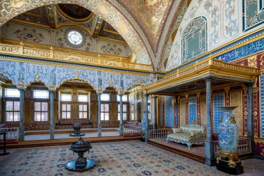 Hindi. İstanbul. Topkapı Sarayı. Sultan 'ın dairesinin içinde.