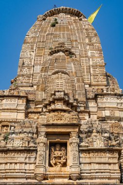 Hindistan. Rajasthan. Chittorgarh. Chittor Kalesi. Meera Tapınağının Ayrıntıları