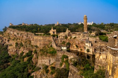 Hindistan. Rajasthan. Chittorgarh. Chittor Kalesi Genel Görünümü. 