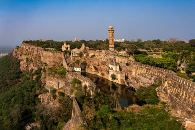 Hindistan. Rajasthan. Chittorgarh. Chittor Kalesi Genel Görünümü. 
