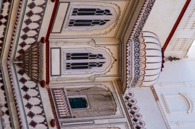 Hindistan. Rajasthan. Jaipur. Şehir Sarayı. Mimari detay