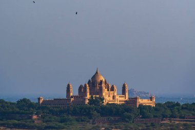 Hindistan. Rajasthan Eyaleti. Jodhpur. Özel ikametgah Umaid Bhawan Sarayı (1929-44 yılları arasında Maharaja Umaid Singh için inşa edildi, Henry Lanchester tarafından tasarlandı.)