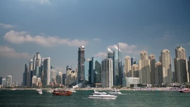 Jumeirah Beach Frontline Dubai United Arab Emirates Editorial Taken January — Stockvideo