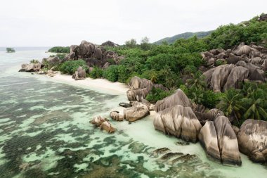 Anse Kaynak / Argent Plajı, La Digue Adası, Seyşeller 