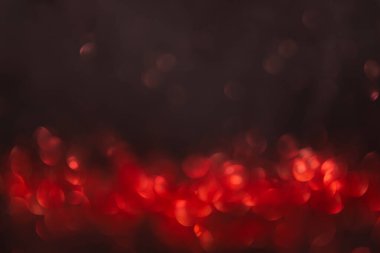 Bulanık görüntü kırmızı ışıklar festivaller ve kutlamalar için arka planda odaklanma kaybı.