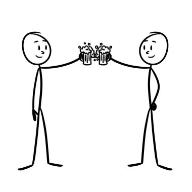 İki insan birbirinin bardağına kadeh kaldırıyor.