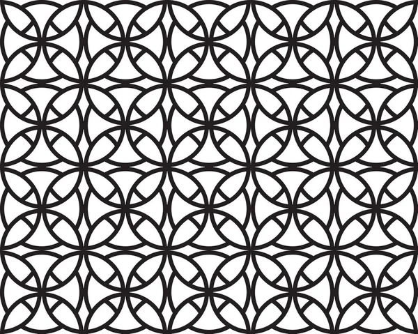 Líneas Circulares Negras Patrón Simple Fondo Geométrico Abstracto — Archivo Imágenes Vectoriales
