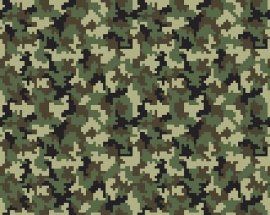 Kusursuz dijital moda kamuflaj deseni