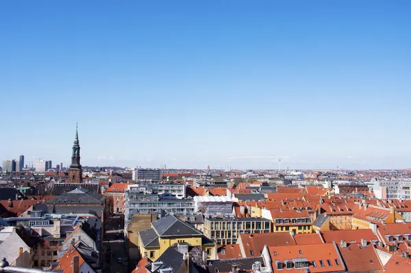 Letecké Město Panorama Centra Kodaně Dánsku — Stock fotografie