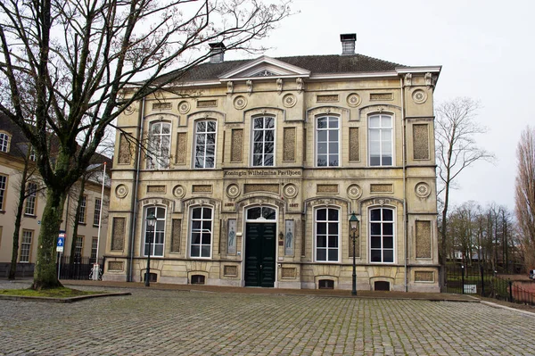 stock image Breda, Netherlands - March 11, 2023: Koningin Wilhelmina Paviljoen, a county house in the center of Breda