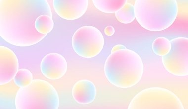 Pembe soyut arkaplan, kabarcıklar, pastel, gradyan