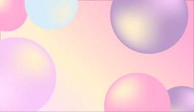 Pembe soyut arkaplan, kabarcıklar, pastel, gradyan