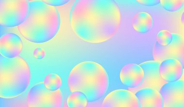Soyut arkaplan, gradyan arkaplan, kabarcıklar, pastel, pembe, mavi