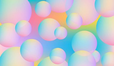 Soyut pastel baloncuk arka planı Işıkta parlayan kabarcıklar.