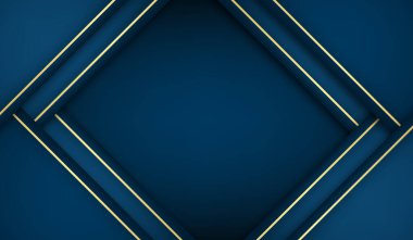 Koyu mavi, altın rengi, zarif stil tasarımı ile soyut arkaplan.