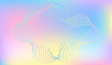 Karanlık soyut arka plan modern teknoloji tarzı ve akış dalgaları. Vektör illüstrasyonu