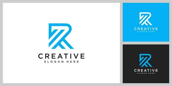 Initiales Lettre Abstrait Logo Vectoriel Design — Image vectorielle