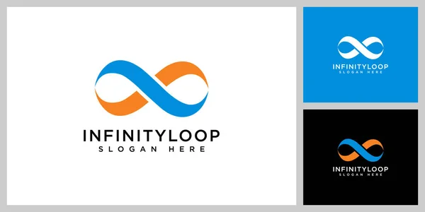 Infinity Logo Vector Design Template — Vetor de Stock