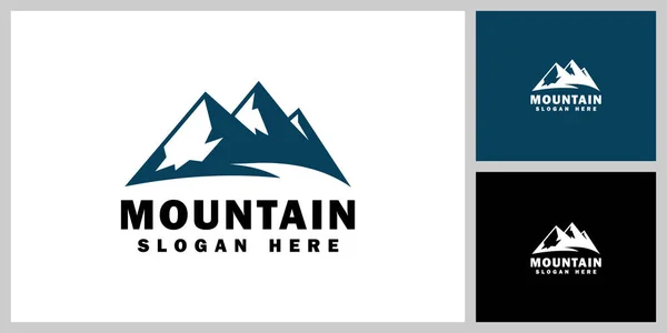 Modèle Conception Vectorielle Logo Montagne — Image vectorielle