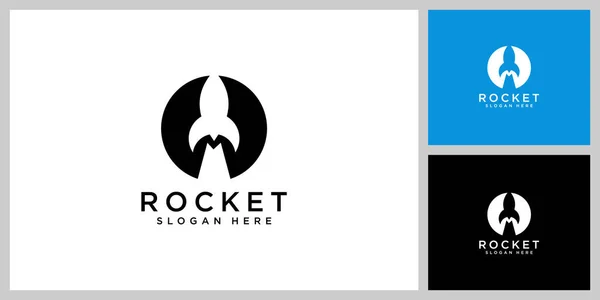 Raket Lancering Logo Vector Template Vectorbeelden