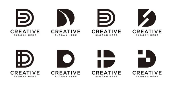 Набір Ініційованих Логотипів Векторний Шаблон Дизайну — стоковий вектор