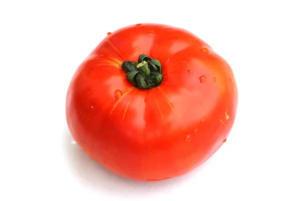 鲜红色西红柿 白色背景分离 — 图库照片