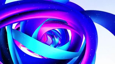 3D canlandırma Renkli Girdap Canlandırması