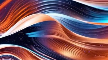 3B Yapılandırma Metalik Soyut Dalgalı Sıvı Canlandırması