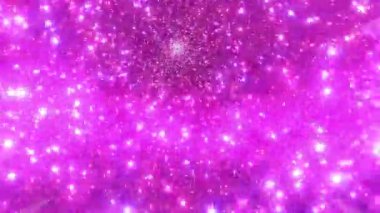 Soyut parçacık dairesi canlandırması 3B görüntüleme