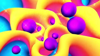 3B sıvı canlandırma arkaplanı