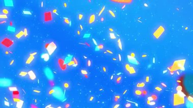 3 Boyutlu Konfeti Parçacıkları Canlandırması