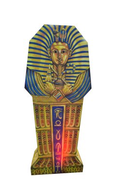 Mummies activity on white background