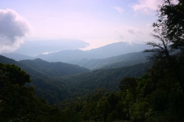 Nan Thailand December 26 2022 viewpoint at Doi Phu Kha Viewpoint on 1715 road ,cool mountain,street market,otop market.