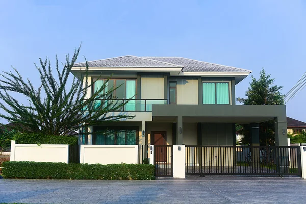 Rayong Tailandia Febrero 2023 Identificado Luxury Home Exterior Los Ricos Fotos de stock libres de derechos