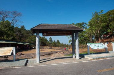 Phitsanulok Thailand January 25 2023 Wat Pa Phuhin Rong kla, Ban Rong Kla, Phu Hin Rong Kla National Park.