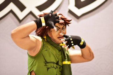 Rayong Thailand January 14 2023 Unidentified model  Cosplay activity .