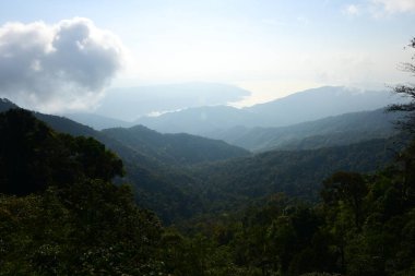 Nan Thailand December 26 2022 viewpoint at Doi Phu Kha Viewpoint on 1715 road ,cool mountain,street market,otop market.