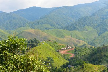 Nan Thailand December 26 2022 Sapan Village A village in the midst of a natural valley, good environment, a stream flows through the city.