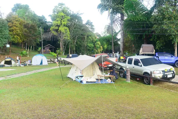 Nan Thailand December 2022 Camping Tents Campground Travel Concept Doi — Foto de Stock