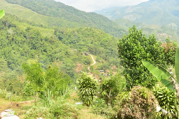 Nan Thailand December 2022 Sapan Village Village Midst Natural Valley — Foto de Stock