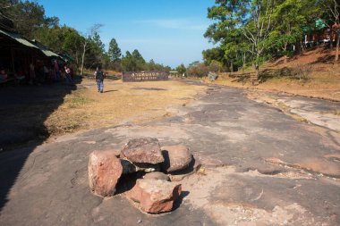 Phitsanulok Tayland 25 Ocak 2023 Wat Pa Phuhin Rong kla, Ban Rong Kla, Phu Hin Rong Kla Milli Park.